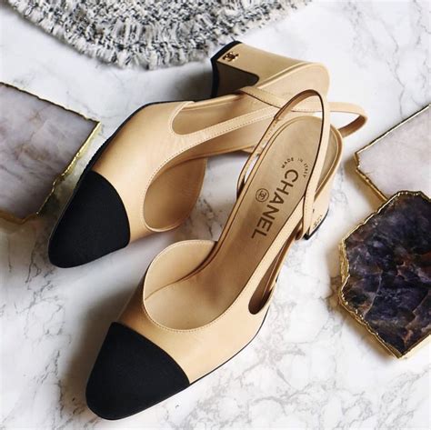 chanel heels bow|chanel heel slingbacks.